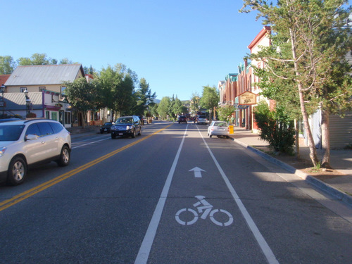 We're Special; we have our own [bicycle] lane.